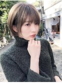 【手ぐしでまとまる！】耳掛けショートボブ