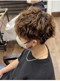 ツイストスパイラル/ツイストスパイラルパーマ/刈り上げマッシュ