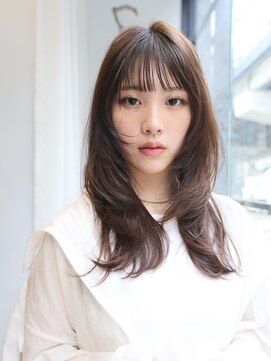 メゾンデエムスラッシュ センター北(Maison des M.SLASH) オリーブグレージュ/ウルフ/レイヤーロング/センター北