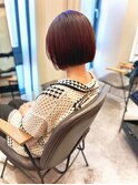 伸ばしかけボブヘア
