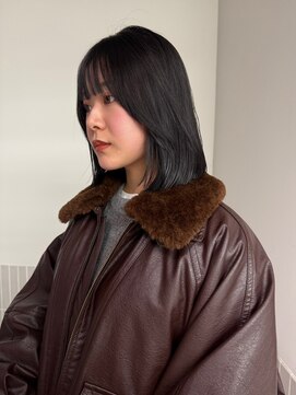 ステン(sten) 顎下ボブ/長めボブ/顔まわりカット/前髪カット/ミディアムヘア