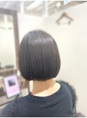 首元スッキリ 内巻きボブ　@1101_hairstyle ●165●