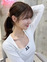 シー バイ ロンド 新宿(Sea by Lond)&nbsp;ワイドバング×外はねボブ[韓国/イメチェン]