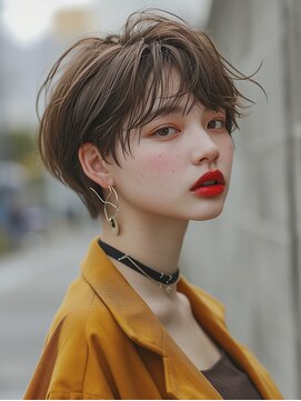 レヴ 草加店(LEV.) イメチェン　外ハネ　ボブ　美髪　ワイドバング　ブルーブラック