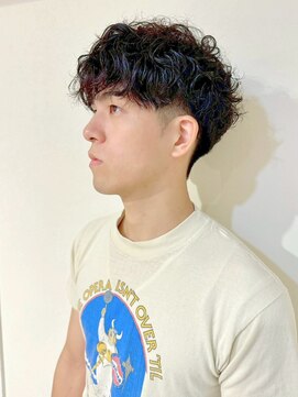 クレビアテン(CreBiA ten_) メンズ ツーブロックニュアンスパーマ