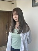 レイヤーヘア/オリーブベージュ
