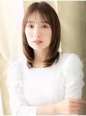□シースルーバング美髪小顔前下がりレイヤー416北浦和30代40代