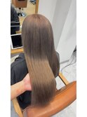 " 透け感抜群" ダブルカラー ミルクティーピンクベージュ