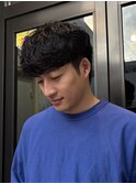 大人メンズマッシュパーマ
