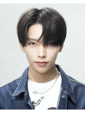 セリ(ceri) シースルーマッシュダウンパーマセンターパート韓国ヘア