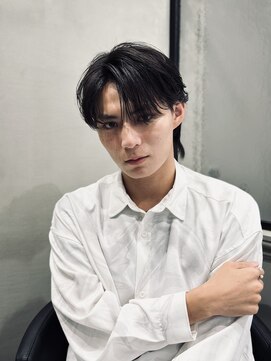 ロンドオム 池袋(Lond Homme) men's/メンズ/刈り上げセンターパート/フェザーパーマ/池袋