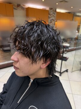 波巻きミックスパーマ