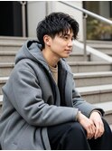 越谷/メンズ/アップバングショートレイヤー