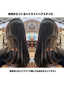 ワン エイティー ディグリース 恵比寿(180°One Eighty Degrees.) 海外ヘア／外国人風ヘア／ハイライト／ブリーチ