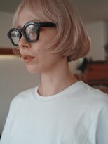イルフレール(ill frere)&nbsp;ryu【マッシュボブ　顔周りレイヤー　前上がりボブ　ブロンド】