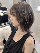 ダブルトーキョー シブヤ(W-TOKYO SHIBUYA)&nbsp;ミディアムウルフハイライト×ハッシュカット20代30代40代