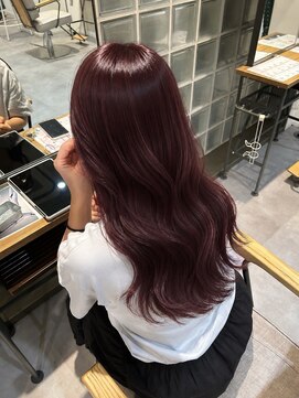 イルダバイグラッシー センター北(iluda by glassi) ボルドーカラー×ロング【伊左治】