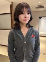 パーク(PARK)&nbsp;クビレミディ レイヤーカット ラベンダーブラウン