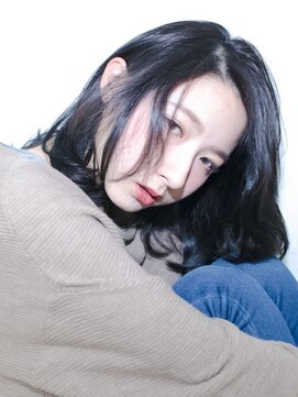 ブルーフェーセス 表参道(blue faces) 『bluefaces』ブラックヘアー　ミディアムボブ