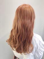 LIBERTE銀座　オレンジベージュ×ゆる巻き