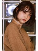 ■愛されミディ/ショコラブラウンボブ■
