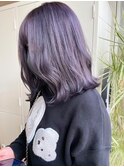 【ANGELICA】切りっぱなしロブ　ロイヤルパープル