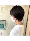 ショート 大人可愛い20代30代40代50代 ショートボブハイライト