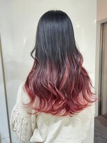 イース バイ アンブルリュクス 北千住(Ease by amble luxe)&nbsp;レッドグラデーションカラー