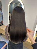 髪質改善＊暗髪ショコラアッシュ＊美髪【Zina 銀座中央】