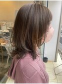 グレージュカラー 透明感 ミルクティーアッシュ
