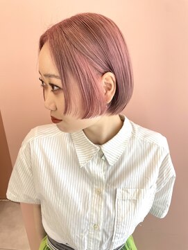 ミテ(mite) ピンクカラー/ブリーチカラー/ミニボブ