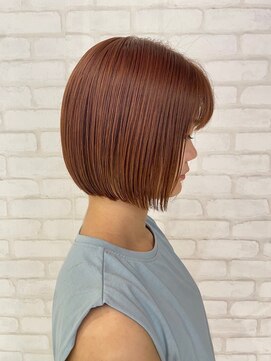 ビス ヘア アンド ビューティー 西新井店(Vis Hair＆Beauty) 20代30代大人可愛いダブルカラーブリーチ外はねボブ