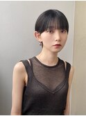 マッシュショート/ショートボブ/縮毛矯正［南青山］