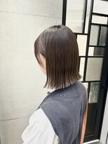 ディジョン(Dijon)&nbsp;韓国顔まわりレイヤーカットグレージュオリーブベージュブラウン