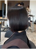 ミルクティーベージュカラーくびれヘアグレージュカラー韓国