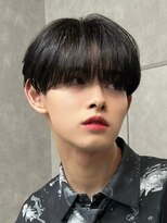 エルマーク 枚方(L-MARK)&nbsp;黒髪マッシュナチュラルマッシュメンズヘア韓国ツーブロック