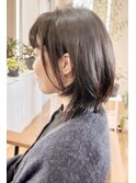 函館/似合わせカット/レイヤー/大人可愛い/暗髪/透明感/つや髪