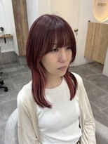 シア 新越谷店(SHEER)&nbsp;ウルフカット×イヤリングカラー