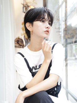 エムスラッシュ 新百合ヶ丘(M.SLASH) 黒髪/無造作/前髪パーマ/センターパート/マッシュ/新百合ヶ丘