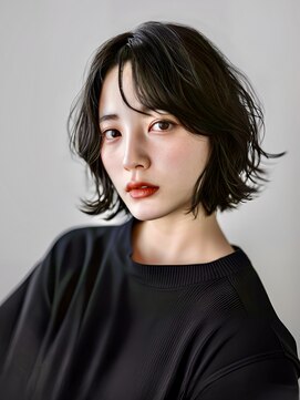 ピリオド(period.) 大人ショートボブ/レイヤーボブ/ブルーカラー