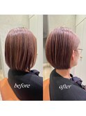 【before afterあり】大人ボブ