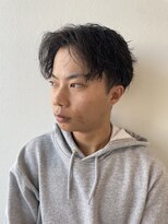 サラ ビューティー サイト 古賀店(SARA Beauty Sight)&nbsp;【王道モテ】20代30代/刈り上げセンターパート/波巻きパーマ