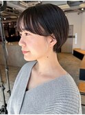 似合わせカットマロンベージュフェザーショート_ba443711