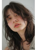 ラナ 新宿(lana)&nbsp;こなれミディアム／シースルーバング顔まわり【lana hair 新宿】