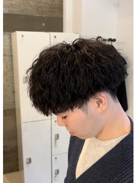 メンズギフト(men's GIFT) 刈り上げツーブロックツイストスパイラルパーマメンズマッシュ