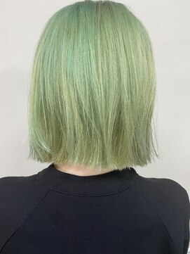 ヘアー アレス(hair ales) 派手髪/ライムカラー/グリーンカラー/ブリーチカラー/