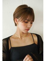 シェル 立川(shell) くびレイヤーエモージュグレージュカラーくびれショート【立川】