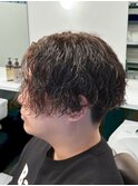 一宮メンズ韓国風センターパートパーマウェーブ大人色気