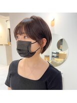 ハッチ(HACCH)&nbsp;前髪あり大人ショートボブ 立川駅 Instagram@e___kudo