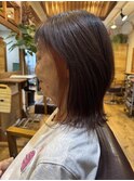イヤリングカラー×外ハネ